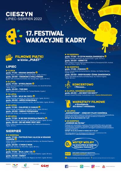 Festiwal "Wakacyjne Kadry" - Koncertowo i filmowo...